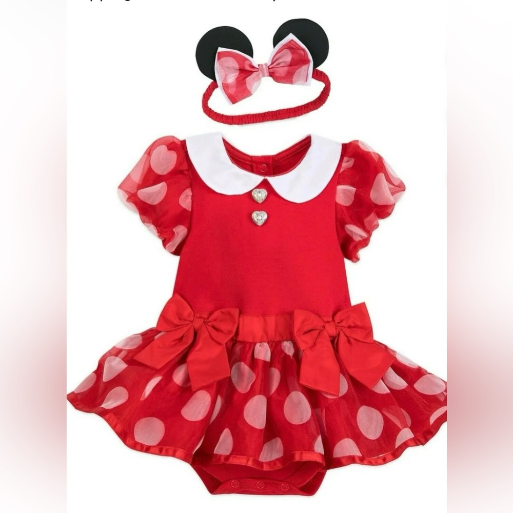 Disney Minnie Mouse Red Costume Bodysuit